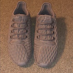 Dark purple adidas tubulars
